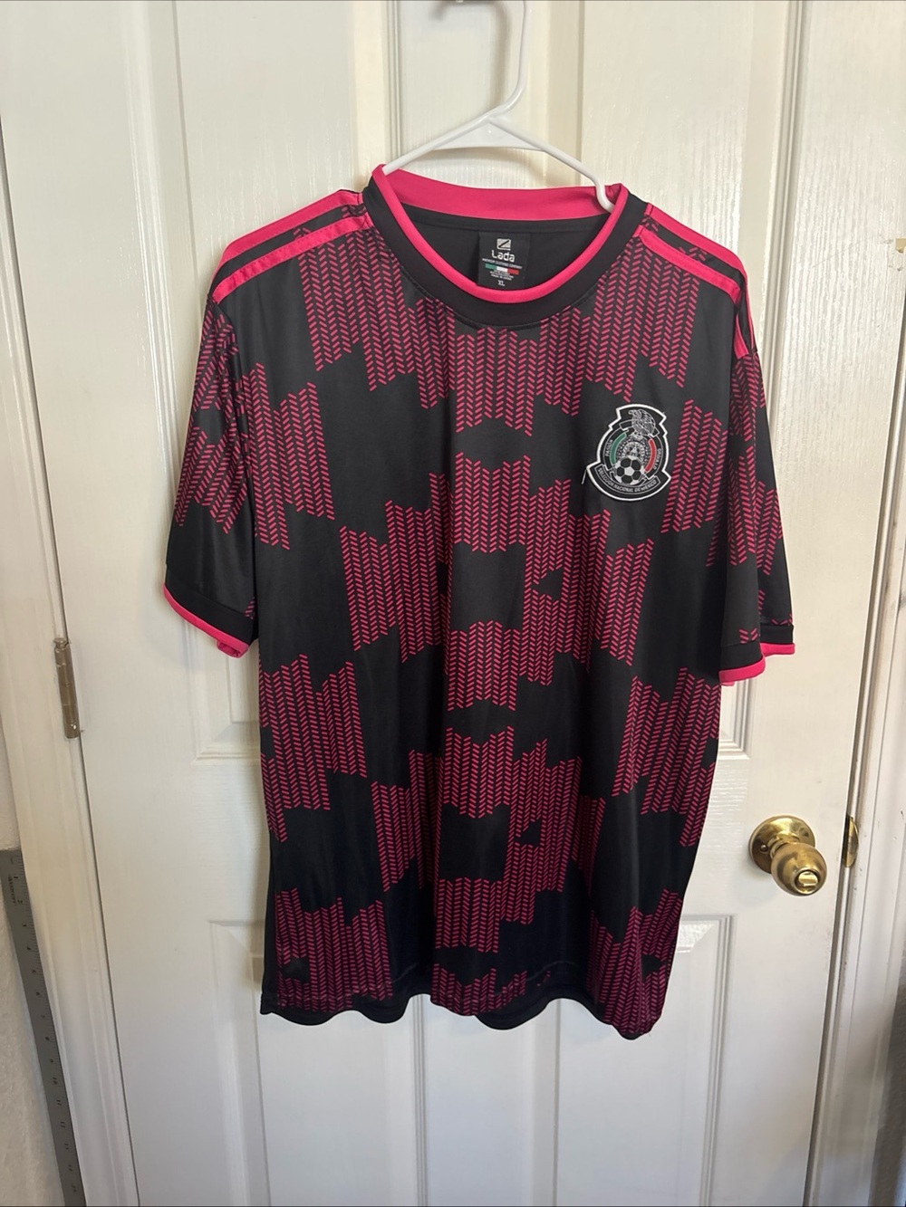 Mexico National Team Jersey 2020/21 Home Black/Pink Soccer Shirt Men’s Size XL